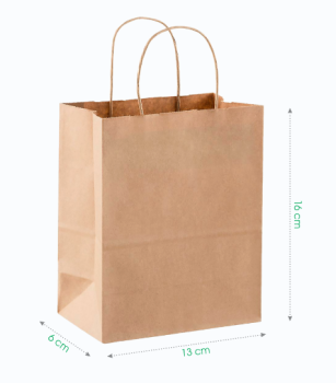 MPTG001 - 16x13x6 cm - Kraft Paper Bag