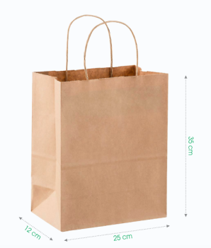 MPTG005 - 35x25x12 cm - Kraft Paper Bag