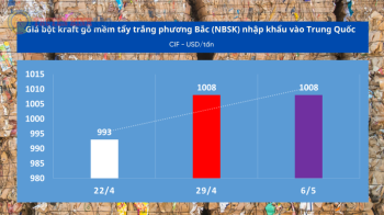PRICE OF PULPS IMPORTED INTO CHINA FROM APRIL 30 TO MAY 6